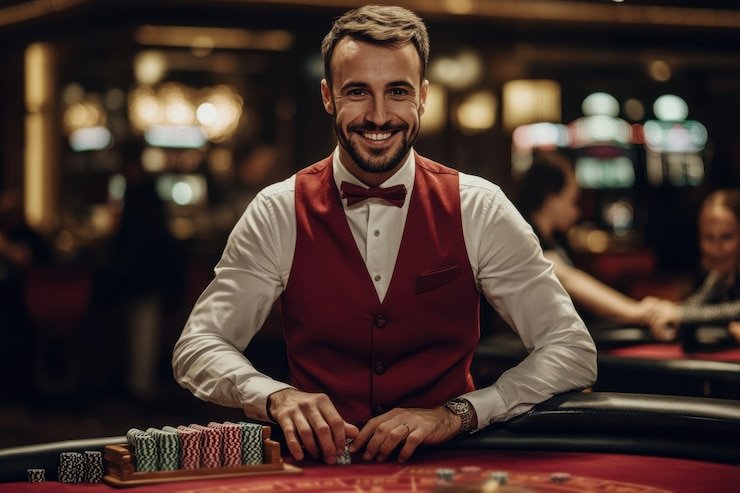 Live-dealer table selection screen